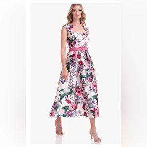 KAY UNGER FLORAL COCKTAIL DRESS